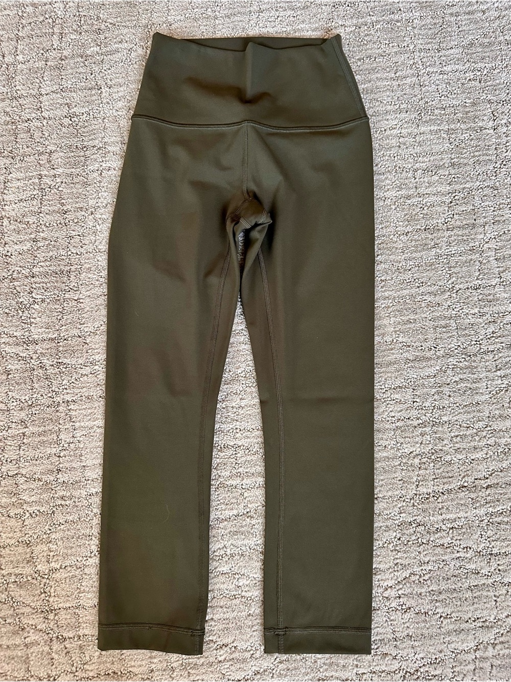Lululemon size 2 cropped Olive Leggings in excellent condition.